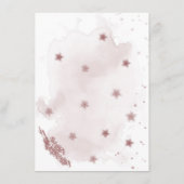 Blume in Rosa grün Begleitkarte (Rückseite)