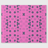 Blume in rosa Hintergrundpapier Geschenkpapier (Flach)