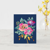 Blume in Rosa Karte (Gelbe Blume)