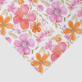 Blume in Rosa Orange Lila Seidenpapier (Ausschnitt)