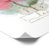 Blume in Rosa Poster (Ecke)