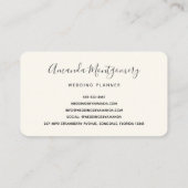 Blume in Rosa und Blau Visitenkarte (Rückseite)