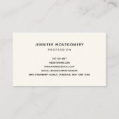 Blume in Rosa und Blau Visitenkarte (Rückseite)