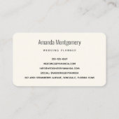 Blume in Rosa und Blau Visitenkarte (Rückseite)