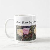 Blume in Rosa und Gelb Kaffeetasse (Links)