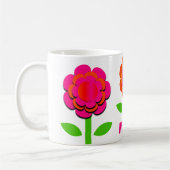 Blume in Rosa und Orange Kaffeetasse (Links)
