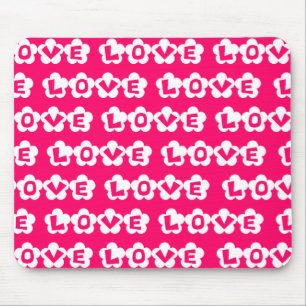 Blume in Rosa und Weiß Mousepad