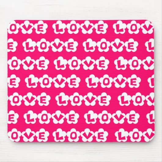 Blume in Rosa und Weiß Mousepad (Vorne)