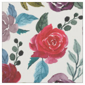 Blume in Rot und Bordeaux Stoff (Nahaufnahme)