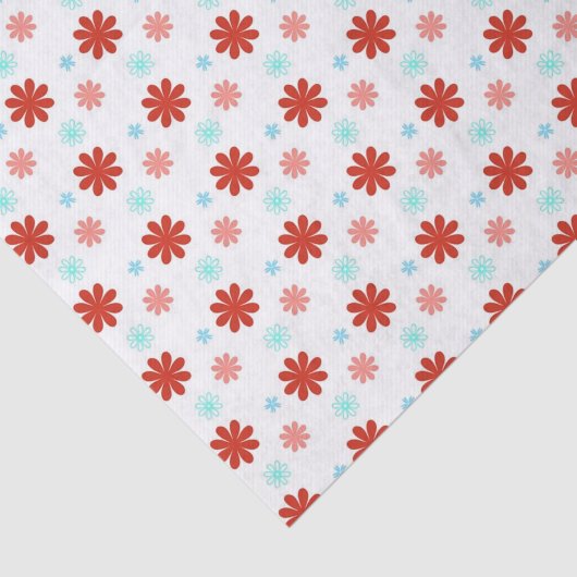 Blume in Rot und Rosa Seidenpapier (Ausschnitt)