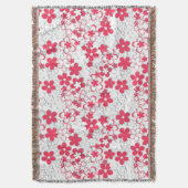 Blume in Rot und Weißpapier Decke (Vorderseite Vertikal)