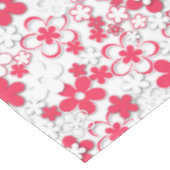 Blume in Rot und Weißpapier Tischdecke (Schrägansicht)