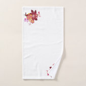 Blume in Schmetterlingen Badhandtuch Set (Handtuch)