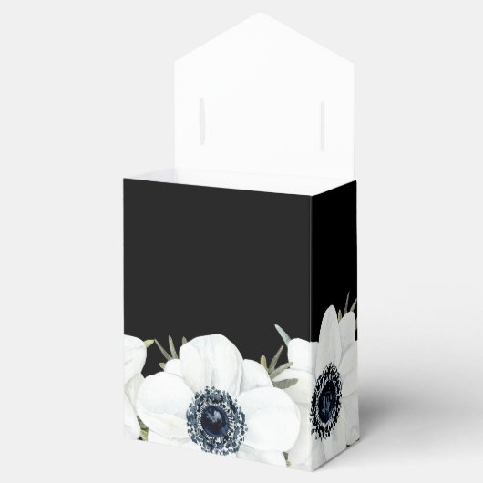 Blume in Schwarz und Weiß Geschenkschachtel (Geöffnet)