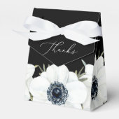 Blume in Schwarz und Weiß Geschenkschachtel (Vorderseite)