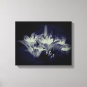 Blume in Schwarz und Weiß Leinwanddruck (Vorderseite)