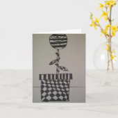 Blume in Schwarz und Weiß, Mitteilungskarten (Gelbe Blume)