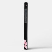 Blume in schwarzem Hintergrund Case-Mate iPhone Hülle (Rückseite / Links)