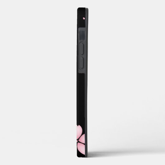 Blume in schwarzem Hintergrund Case-Mate iPhone Hülle (Rückseite / Links)