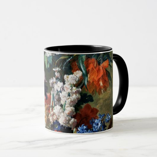 BLUME IN SCHWARZEM STÜCK TASSE (VorderseiteRechts)