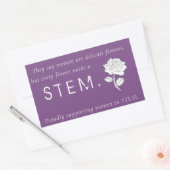 Blume in STEM Rechteckiger Aufkleber (Umschlag)