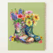 Blume in Stiefeln Personalisieren mit Name, Jahr Planer