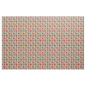 Blume in Sunset Colors und Tan Stripes Stoff (Yard (91,4 cm))