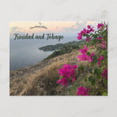 Blume in Trinidad und Tobago Postkarte (Vorderseite)