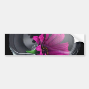 Blume in Vase Autoaufkleber