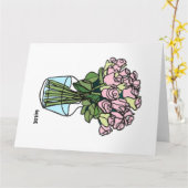 Blume in Vase blühen Karte (Gelbe Blume)