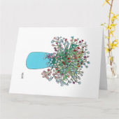 Blume in Vase blühen Karte (Gelbe Blume)