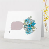 Blume in Vase blühen Karte (Gelbe Blume)