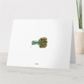 Blume in Vase blühen Karte (Rückseite)