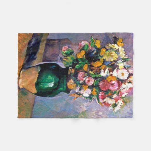 Blume in Vase, Cezanne Fleecedecke (Vorderseite (Horizontal))