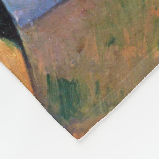 Blume in Vase, Cezanne Fleecedecke (Ecke)