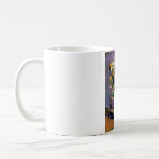 Blume in Vase, Cezanne Kaffeetasse (Links)
