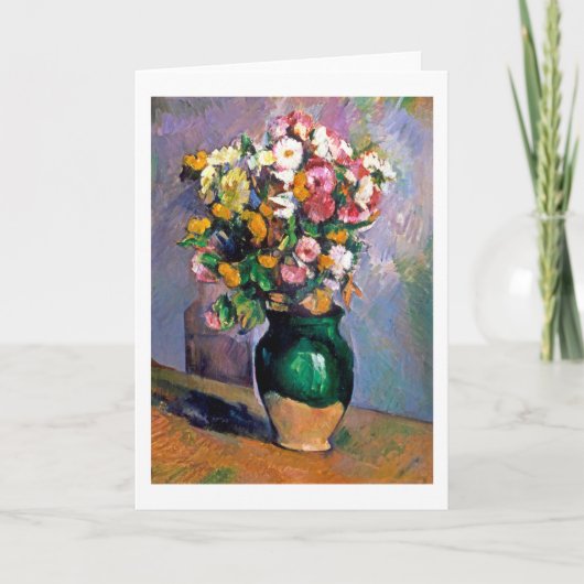 Blume in Vase, Cezanne Karte (Vorderseite)