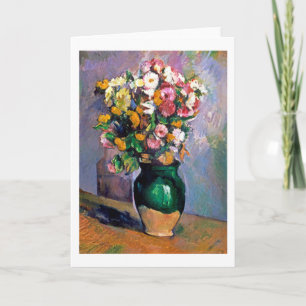 Blume in Vase, Cezanne Karte