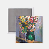 Blume in Vase, Cezanne Magnet (Vorderseite/Rückseite)
