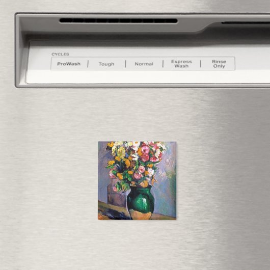 Blume in Vase, Cezanne Magnet (In Situ (Geschirrspüler))