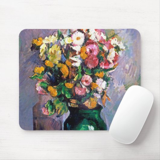 Blume in Vase, Cezanne Mousepad (Mit Mouse)