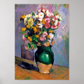 Blume in Vase, Cezanne Poster (Vorne)