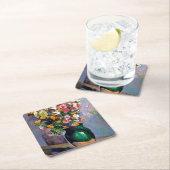 Blume in Vase, Cezanne Rechteckiger Pappuntersetzer (Vor Ort)