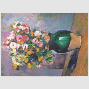 Blume in Vase, Cezanne Seidenpapier