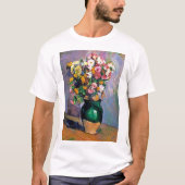 Blume in Vase, Cezanne T-Shirt (Vorderseite)