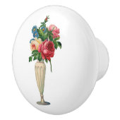 Blume in Vase Elegantes Shabby Chic Keramikknauf (Rechts)