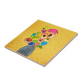 Blume in Vase Fliese (Seite)