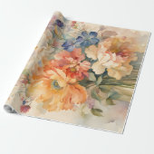 Blume in Vase Geschenkpapier (Ungerollt)