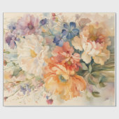 Blume in Vase Geschenkpapier (Flach)