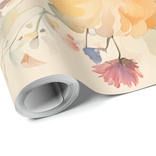 Blume in Vase Geschenkpapier (Rolleneckpunkt)